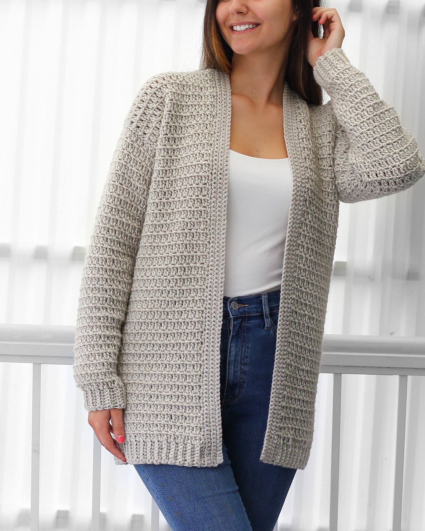 Olivia Cardigan – Crochet Pattern (PDF Digital Download)