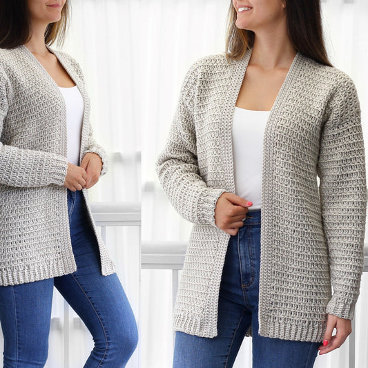 Olivia Cardigan – Crochet Pattern (PDF Digital Download)