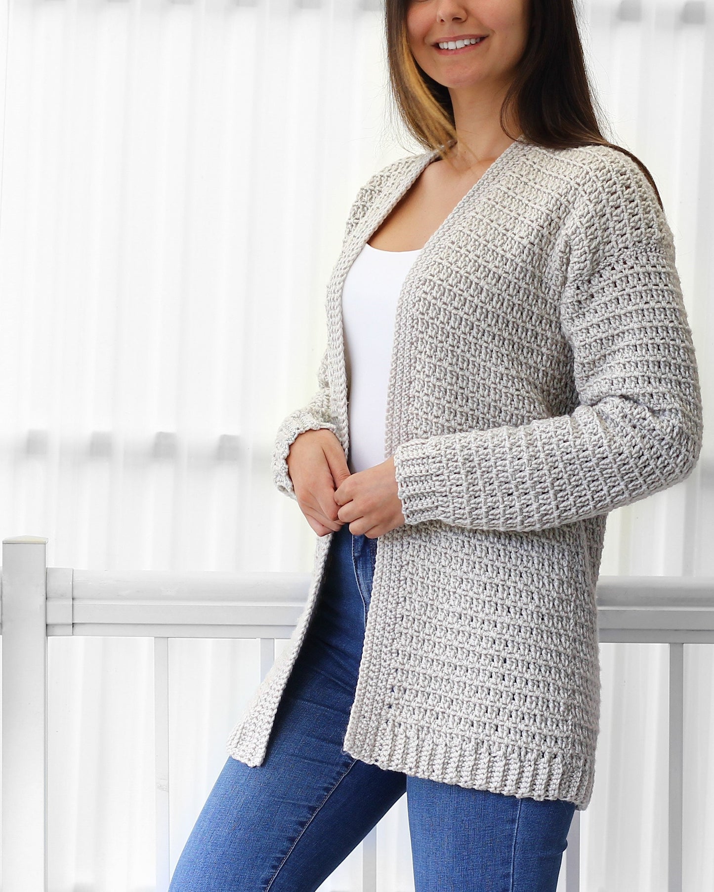 Olivia Cardigan – Crochet Pattern (PDF Digital Download)