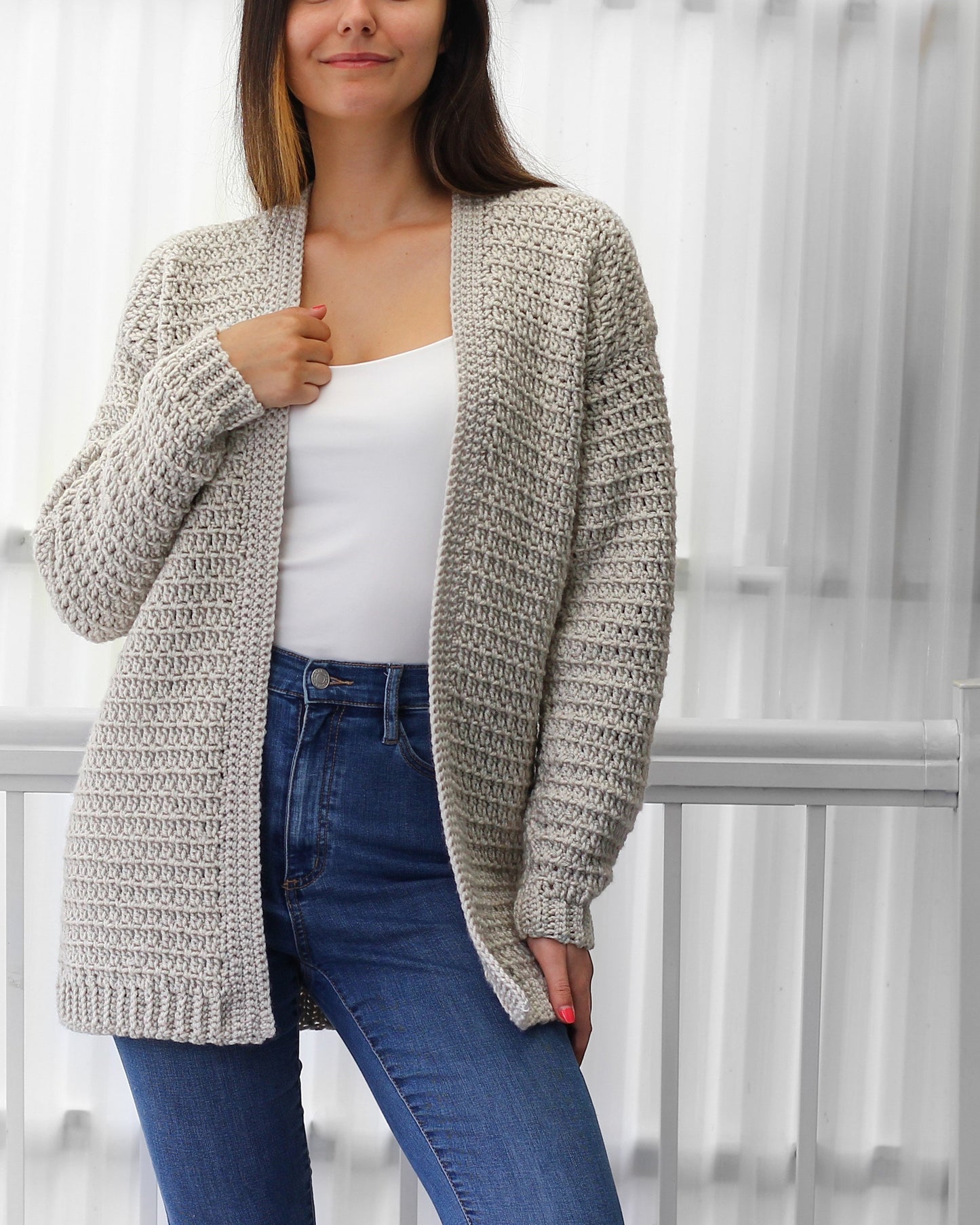 Olivia Cardigan – Crochet Pattern (PDF Digital Download)