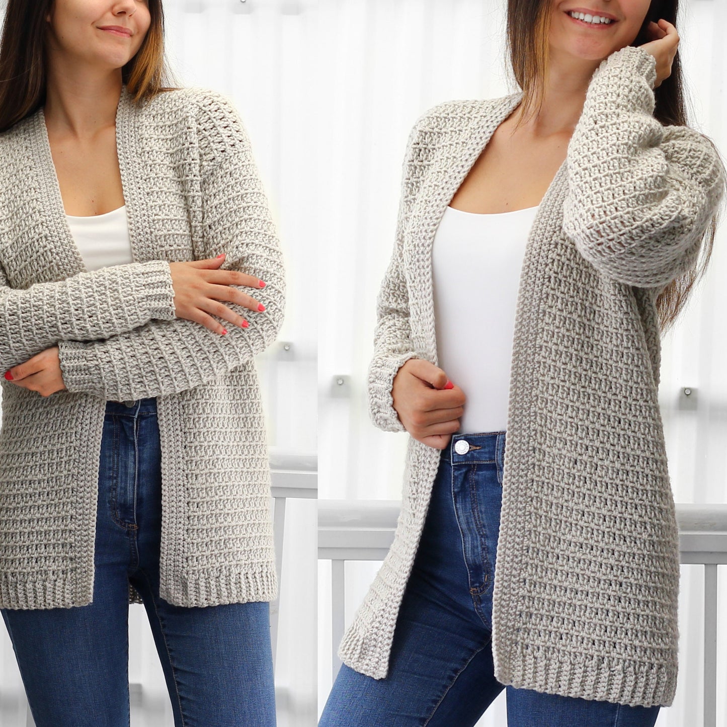 Olivia Cardigan – Crochet Pattern (PDF Digital Download)